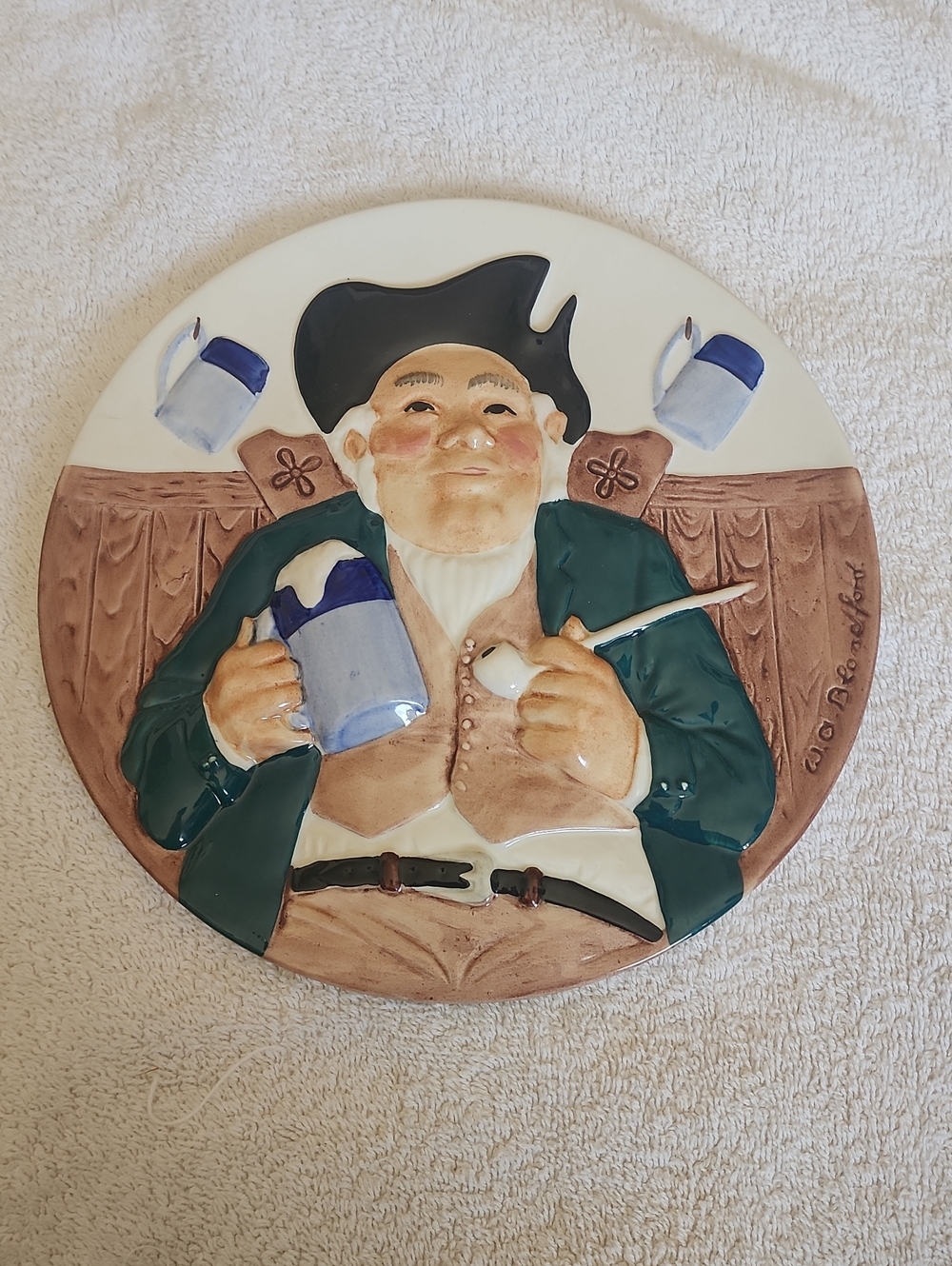 TOBY PLATE FIRST ISSUE Toby Fillpot With Davenport Pottery